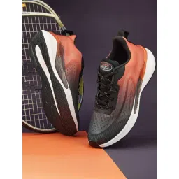 Duke Men's Black & Orange Running Shoes