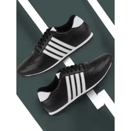 Fausto Men's Black Casual Sneakers