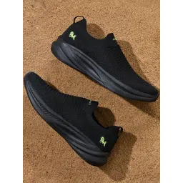 Neemans Men's Max Cush Black Walking Shoes