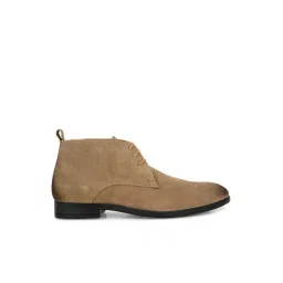 Shences Men's Beige Chukka Boots