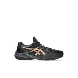 Asics Men's COURT FF 3 NOVAK NIGHT Black & Prism Gold Tennis Shoes