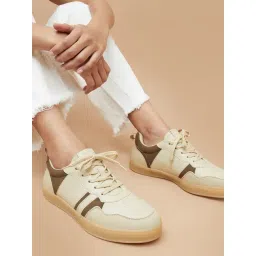 Ginger by Lifestyle Women's Beige Sneakers