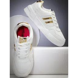 Asian Women's Gold Sneakers