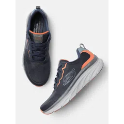 Skechers Men Navy Blue D'Lux Walker Scrambler Sneakers