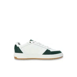 Puma Men's Court Classic White & Myrtle Green Casual Sneakers