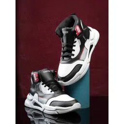 Footox Men Colourblocked Round Toe Sneakers