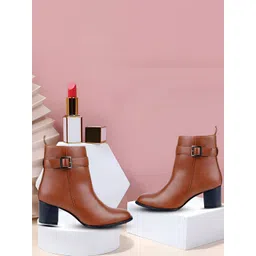 Bxxy Women Heeled Zipper Boots