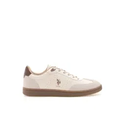 U.S. Polo Assn. Men's Off White Casual Sneakers