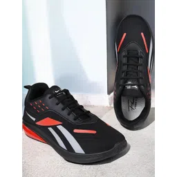 Free Kicks Men Black Mesh Marking Running Sports Shoes