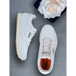 HIROLAS Men White Running Shoes