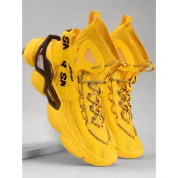 Atom Men's Gansta1 Yellow Running Shoes