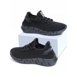 Rapid Box Men's Black Running Shoes