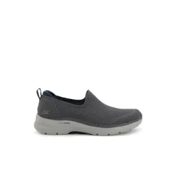 Skechers Men's GO WALK 6 - FIRST CL Dark Grey Casual Sneakers