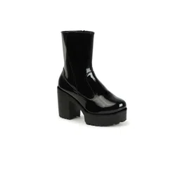 FRANINO PARIS Round Toe Block-Heeled Boots