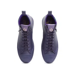RARE RABBIT Men Lace-Ups Round Toe Leather Sneakers