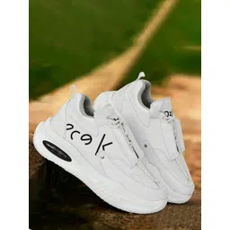 OZJI Men Round Toe Lace-Ups Sneakers