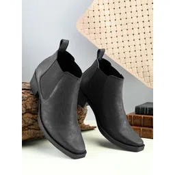 Provogue Men Block-Heeled Chelsea Boots