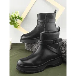 The Roadster Lifestyle Co. Women Casual Block Heel Regular Boots