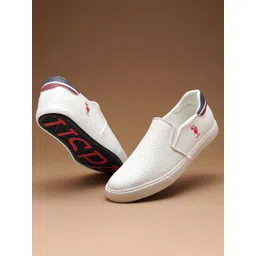 U.S. Polo Assn. Men Colourblocked Slip-On Sneakers