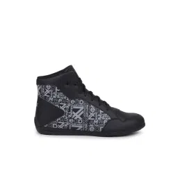 Leap7X by Liberty Men's DUCANI-3E Black Ankle High Sneakers