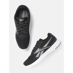 Reebok Men Black & Grey Woven Design Smart Trek Running Shoes