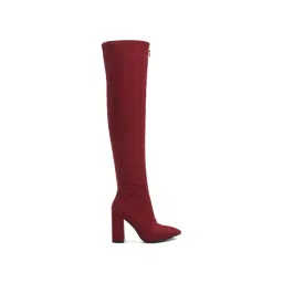 London Rag Women's Burgundy Casual Booties