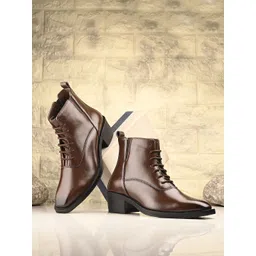 AfroJack Men Block-Heeled Regular Boots