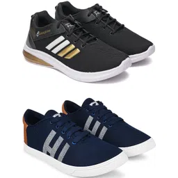 Free Kicks Men Multicoloured Mesh Marking Running Sports Shoes