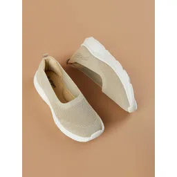 Ginger by Lifestyle Women Perforations PU Slip-On Sneakers