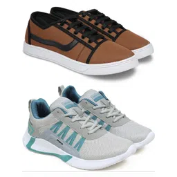 Free Kicks Men Multicoloured Mesh Marking Running Sports Shoes