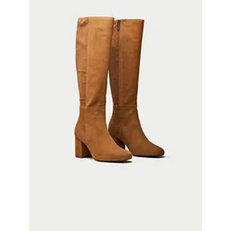 Oroh Women Casual Block-Heeled Winter Long Boots