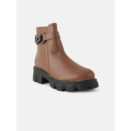 The Roadster Lifestyle Co Women Block Heeled Chunky Boots