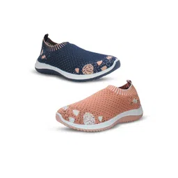 WALKLINE Set of 2 Women Slip-On Walking Shoes