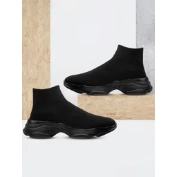 Bxxy Men Mesh High-Top Running Non-Marking Shoes