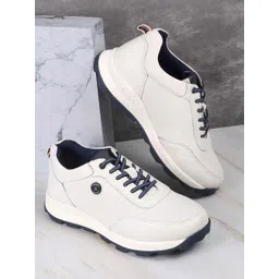 Mochi Men Woven Design Leather Sneakers