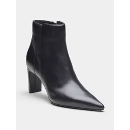 Oroh Women Pointed Toe Block Heel Regular Boots