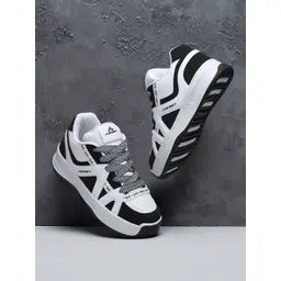 adeboy Men Colourblocked Lace-Ups Sneakers