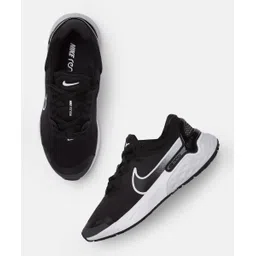 Nike Women Black Textile RENEW RUN 3 Running Shoes Running Shoes For Women