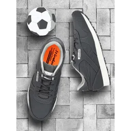 HIROLAS Men Grey Shock Absorbing Running Shoes