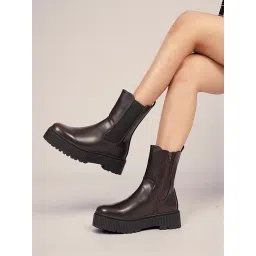 Truffle Collection Women's Brown Ankle Chelsea Boots