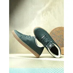 OFF LIMITS Men's Bottle Green & Gum Sneakers