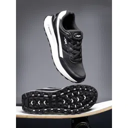 JQR Men Mesh Running Lace-Ups Air Cooled Memory Foam Non-Marking Shoes