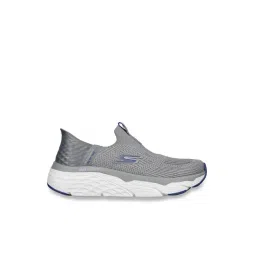 Skechers Women's MAX CUSHIONING ELITE-SMOOTH T Charcoal Blue Running Shoes