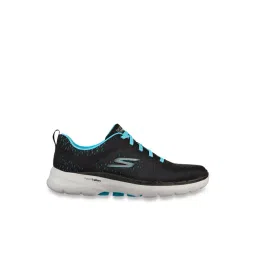 Skechers Women's GO WALK 6 - ADORA Black Aqua Walking Shoes