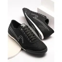 Spykar Men's BLAZE-BOLT Black Casual Sneakers