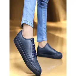 PLAYTOES Men Blue Synthetic Casual Shoes