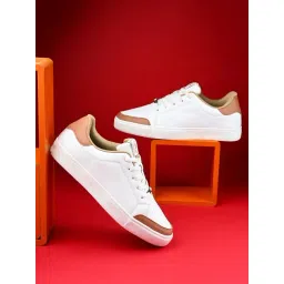OFF LIMITS Men's SKYLINE White & Mocha Mousse Sneakers