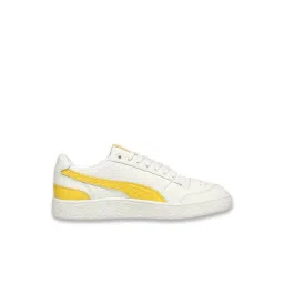 Puma Unisex Warm White & Pele Yellow Majesty Sneakers