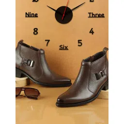Metro Men Leather Chelsea Boots