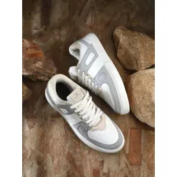 OFF LIMITS Men's KYOTO White, Grey & Beige Sneakers